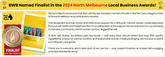 Finalist 2024 North Melbourne Local Business Awards Bark with Buster